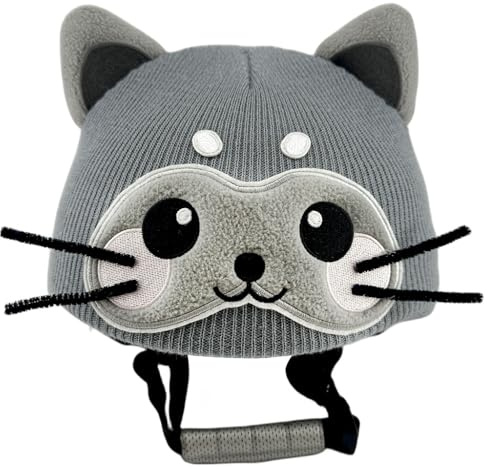 Girls Outdoor Sports Helmet Covers, Winter Ski Knit Windproof Warm Hat, Men Women Youth Fun Rides (Helmet Not Included)-I