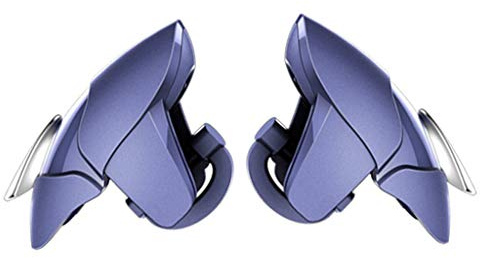 KANGQL Game triggers, Metal Mobile Shark Gamepad Joystick for PUBG Mobile Gaming Trigger Fire Button Aim for Key L1 R1 Shooter Controller, Blue