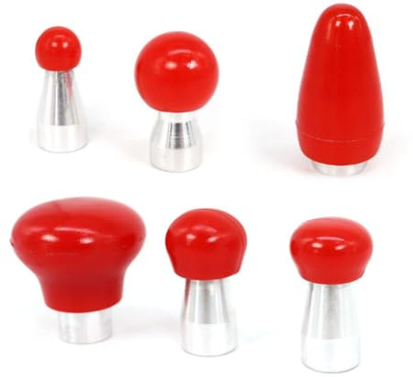 LZYWOD 6Pcs Car Dent Repair Tool Leather Hat Hammer Replacement Head Dent Repair Top Tool Thread Head M8 Pit Replacement Hook Paintless M8 Knock Removal – Body Universal and Work Accessories and