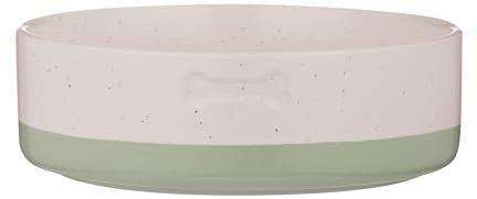 Mason Cash Pets Colour Dip Dog Bowl | 850ml Capacity | 18cm Stoneware Pet Bowl with Speckled Glaze, Colour Dip Base & Debossed Bone Detail