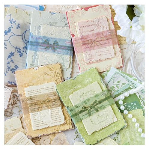 120 Hojas Papel de Fondo Decorativo para Scrapbooking, Decoración de Base de Bujo Vintage Papel Decorativo para Diarios Scrapbooking Bullet Journal​ DIY Carta