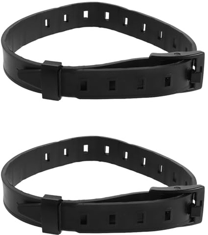 SHINEOFI Sangle de Couteau de Plongée avec Boucle Intégrée en Caoutchouc Noir et Haute Élasticité pour Équipements de Plongée Technique