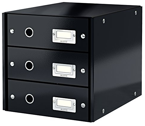 Leitz Click & Store Schubladenset, 3 Schubladen, A4, schwarz, 60480095