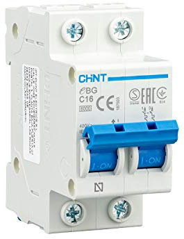 CHINT Interruptor Automatico Magnetotermico Gama Domestica Curva C (2 Polos, 16A)