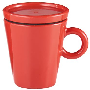 Guzzini -TAZZINA CAFFE' DA VIAGGIO 'COFFEE&GO'Rosso brillante