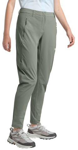 Jack Wolfskin Damen Hikeout Pants Wanderhose, Slate Green, 46 EU