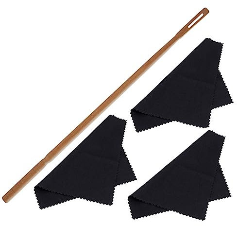 GOOHOCHY 1satz Flötenreinigungsset Mit Flötenreinigungsstab Und Reinigungstüchern Professionelle Reinigungsutensilien Für Pflege Ihrer Querflöte Für Musikliebhaber Und Geschenkideen