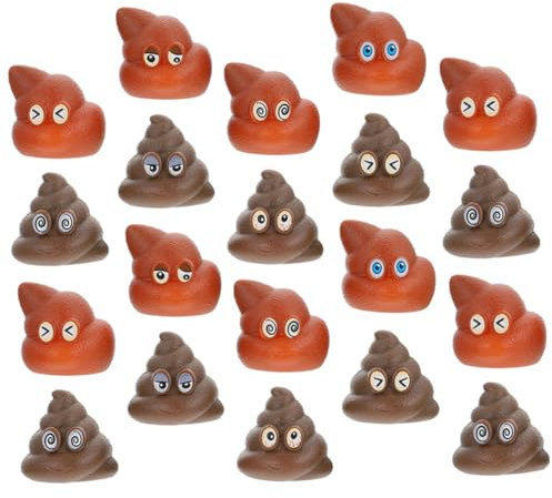 Didiseaon 20 Pezzi giocattoli di giocattoli scherzosi scherzi ai piccolo Giocattoli poop falsi Giocattoli per lo finta realistica modelli di di plastica pvc