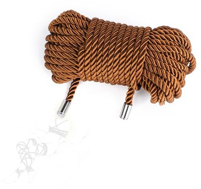 TAUOE Corde Tressée en Polyester de 5m avec Tête Métallique, Convenue pour Les Scènes de Yoga, Les Interactions en Couple, Les Hommes et Les Femmes Adultes