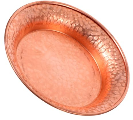 Homoyoyo Ciotola Sonora in Rame Martellato a Mano 4,5 Pollici, Piatto Decorativo Buddista per Offerte e Salse, Ciotola Sacrificale Robusta Multifunzione per Arredamento Casa e Meditazione