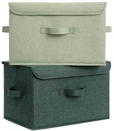GRANNY SAYS Memory Keepsake Storage Box, Fabric Storage Bins with Lids