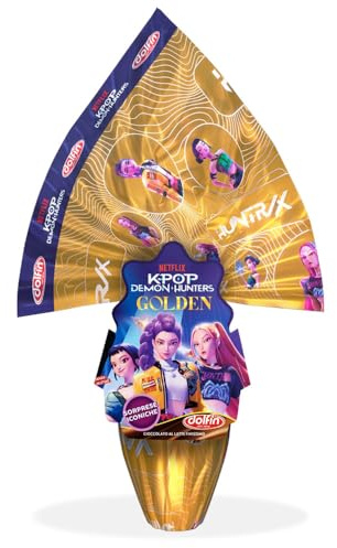 Uovo di Pasqua al Cioccolato al Latte con Sorpresa 150g / 220g / 250g – Personaggi per Bambini e Ragazzi – Idea Regalo Pasqua (KPop Demon Hunters – 250g)