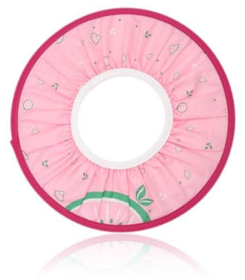 FIMWOLZ Gorro de Ducha para Niños Bebés Visera de Baño Ajustable Impermeable Protección para Champú Suave Sombrero para Baño (Diámetro Interior 10 cm, Diámetro Exterior 30 cm)(Rosa)
