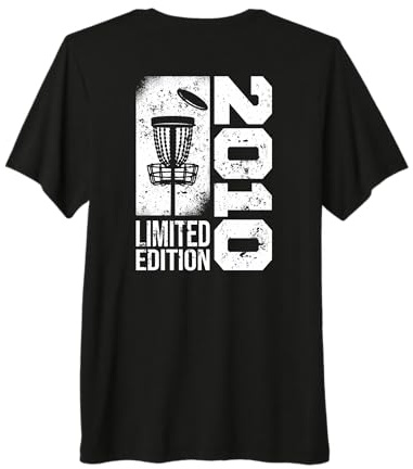 DiscGolf Disc-Golf-Joueur Anniversaire né en 2010 Disc-Golf T-Shirt Haut de Gamme