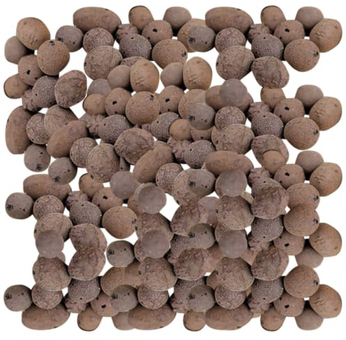 Toyvian Guijarros de Arcilla para Jardinería Buen Drenaje y Alta Transpirabilidad, Maceta de Ceramsite para Flores y Verduras, 1kg para Cubrir Superficie de Maceta