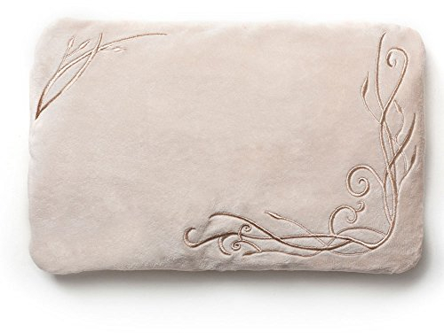 GRÜNSPECHT Traubenkern-Bauch- und Rückenkissen, Wärmekissen mit Gurt für Bauch und Rücken, waschbarer Bezug, für Mikrowelle & Backofen, beige (186-10)