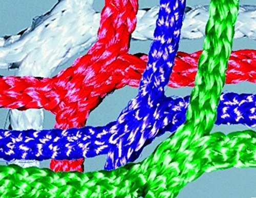 HUCK Grevinga® Fußball-Tornetz 4 mm PP, 80/150, 2-farbig (schwarz-weiß, 200/200 Tortiefe)