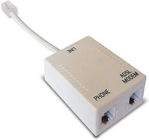 Waytex 39309 0,10 m Filtro ADSL RJ11 RJ45 Cable, 2 X Beige