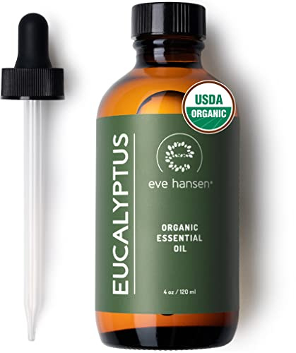 Eve Hansen Organic Eucalyptus Essential Oil 4oz | Topical & Aromatherapy | Sauna Essential Oil