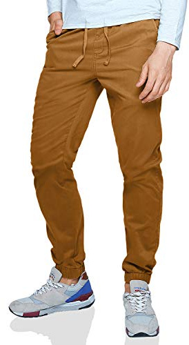 Match Men's Loose Fit Chino Washed Jogger Pant (30, 6058 Mud)
