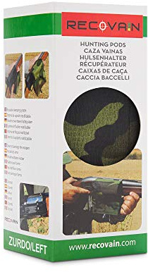 RECOVAIN Recogevainas para Zurdos Camuflaje | Artículos y Accesorios de Caza para Escopetas Semiautomáticas y Rifles | Cazavainas para Ventana de Expulsión a la Izquierda