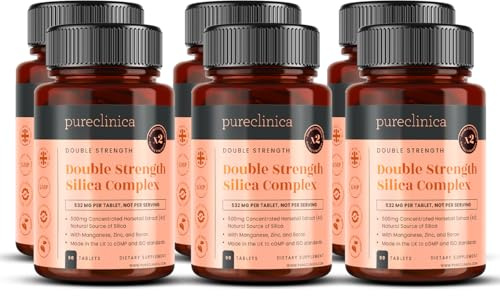 Complesso di silice a doppia potenza – fornitura per 15 mesi! (Estratto di equiseto da 500 mg x 540 compresse)