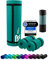 Fitnessmatte Sportmatte 190 x 60 x 1,5 cm Moosgrün Moss Green extra dick rutschfest Tragegurt Matte Fitness Gymnastik Sport Pilates Yoga Yogamatte Gymnastikmatte Turnmatte