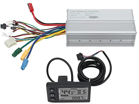 BuyWeek Elektrofahrrad Motor Controller Kit, DC 36V 48V E-Bike 30A Controller S866 LCD Anzeigefeld Kit für 1000W Motor, für E-Bike Elektroroller