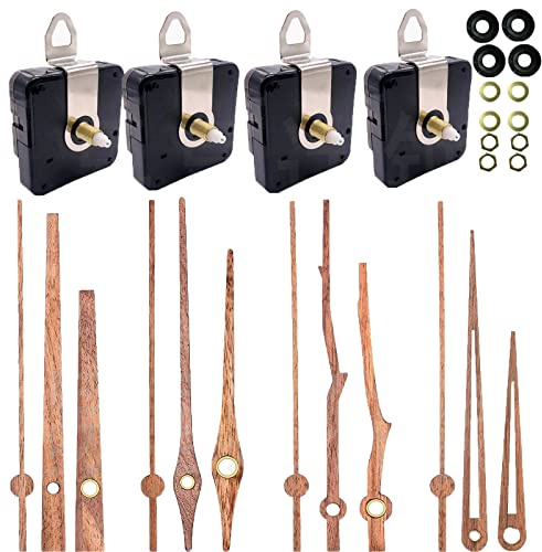 YIPUETERNITY Mecanismo de Reloj de Pared Silencioso con Suma Larga Eje Corto Para DIY Reparación y Reemplazo