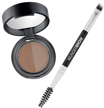 Soft Brow Define & Fill Powder Duo, Includes Dual ended Brush, Vegan and Cruelty Free (Brunette)