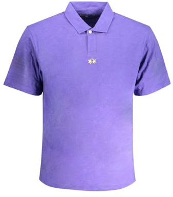 La Martina Polo Uomo Viola Cotone, Viola, XL