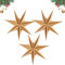 Camilife Stück 7-zackige weiße Papierstern-Weihnachtsdekoration, Deckenbaumschmuck, Raumdekoration, Hängelampenschirm, Weihnachtsfeiertag, Babyparty, Hochzeiten, Geburtstagsparty-Dekorationen