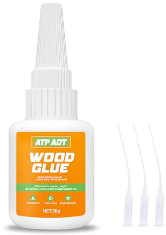 Wood Glue & Wood Adhesive (30g) - Instant Strong Bonding for Furniture, Oak, Crafts | Waterproof Repair Glue for Woodworking, Edges & DIY Projects