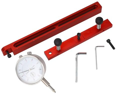 Digital Dial Indicator Tabell Sågvärden Basic Kit, lång bordssåg i aluminiumlegering med fjäderbelastad kolv och nivelleringsmutter, mångsidig för träbearbetning