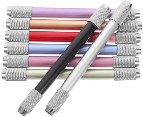 HYTROVE 8pezzi Estensore Per Matite Metallo Con Testa Doppia Da Prolunghe Per Matite Colorate e Crayon Ottimo Per Ufficio e Artisti