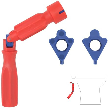 SJDOFU Chiave idraulica per sedile WC, strumento di serraggio per sedile WC con teste di ricambio, chiave di installazione per rimozione e riparazione