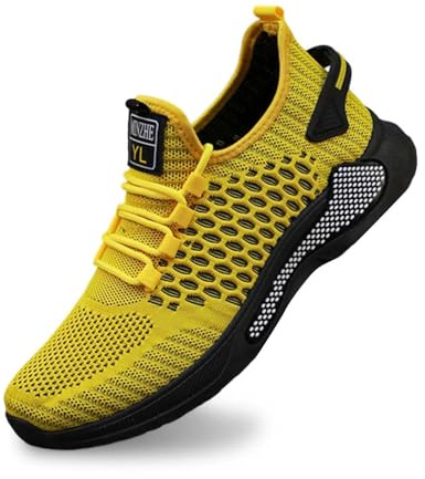 LOSSOL Zapatillas Casual Hombre Zapatillas Ciclismo MTB Hombre Moda Ligero Sneakers Ligero Trekking Senderismo Antideslizante Casual Zapatos para Senderismo Caminando Running