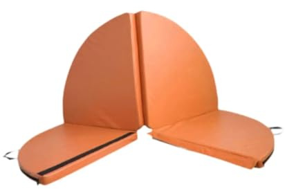 Pole Dancing matta bärbar hopfällbar pole-dance yogamatta, idealisk för hemgym eller inomhusstudior(orange tjock 10cm)