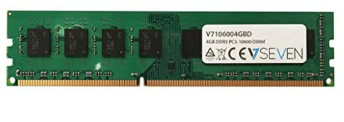 V7 V7106004GBD V7 4GB DDR3 PC3-10600 - 1333mhz DIMM Desktop Module de mémoire - V7106004GBD