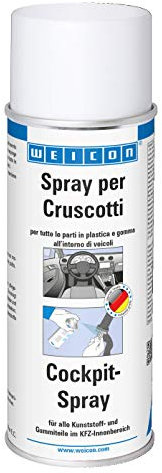 WEICON Spray per Cruscotti 400 ml, Prodotti per la cura degli interni delle auto, incolori