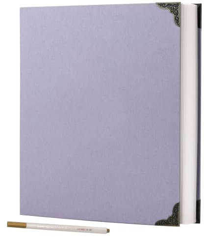 Vienrose Fotoalbum Selbstklebend 40 Seiten Hardcover mit DIY Scrapbooking Kit 3 Ringe Papier Scrapbook für Liebhaber Freunde Kinder Jahrestag Hochzeit Geschenk