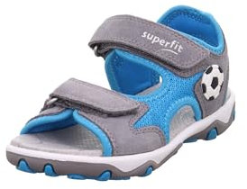 Superfit Jungen Mike 3.0 Sandale, Hellgrau Türkis 2510, 33 EU