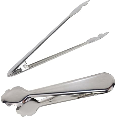 Changyeah zucchero,Pinze per Ghiaccio,2 pinze per ghiaccio in acciaio inox, accessori per il bar, utensili da cucina Candy per cubetti di ghiaccio, ideali per servire cubetti di ghiaccio e cibo