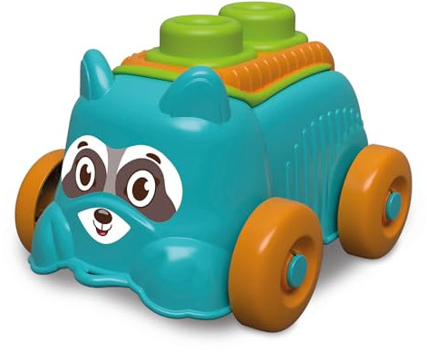 Clementoni Baby Soft Blocks - Clemmy Sensory Puppy Dog Blue - Soft Building Blocks, Clemmy Blocks for Kids 6 Months, Bricks Washable, Construction Set, Development & Activity Toy, Made In Italy, 17488