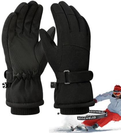 Générique Skidhandskar för, vindtäta snöhandskar för | Vattentäta snowboardhandskar, bekväma vinterskidhandskar för skidåkning, snowboard, vandring, sport, L