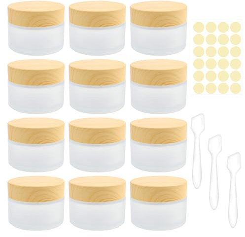 12 Sck 10ml Glastiegel Creme Döschen Kleine Klarer Salbentiegel Cremedosen