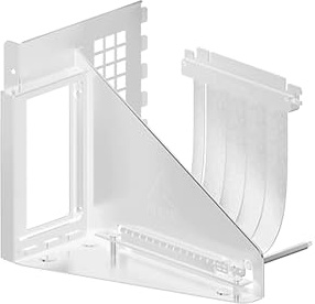 ARCTIC Accelero Vertical GPU Mount (White) – Vertikalt GPU-Fäste med PCIe 5.0 x16 Riserkabel (160 mm), Stöder Grafikkort av Valfri Längd upp till 3 Slots, Kräver 7 PCI-platser – Vit