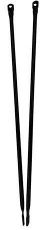 Timyrimy Bastone di ricambio per altalena da giardino (96,5 cm/38 nero opaco), aste di ricambio per altalena da giardino e portico, colore nero opaco, aste rotonde in metallo per appendere il sedile