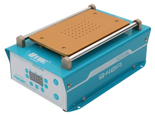 NoneDanGee LCD-skärm värmekudde smartphone och surfplatta värmeplatta 400 W mobiltelefon reparation, LCD-värmeplatta LCD-separator skärm avdelare maskin lämplig för 7 tums mobiltelefon skärm