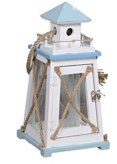 Zelda Bomboniere Lanterna Mare Legno/Vetro CM 17x17x34,5 Arredo Wedding